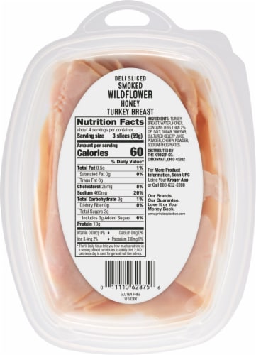 Private Selection® Smoked Wildflower Honey Deli Turkey Breast Sliced Perspective: back
