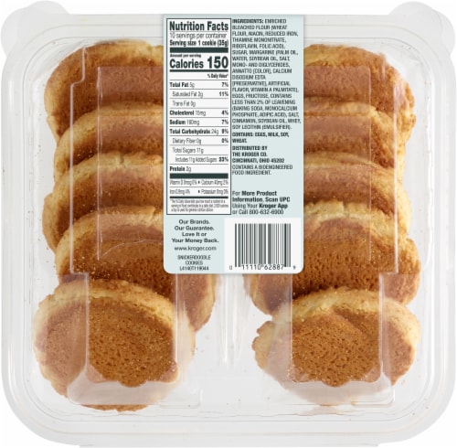 Bakery Fresh Snickerdoodle Cookies Perspective: back