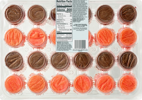 Bakery Fresh Mini Valentine's Day Cupcakes Perspective: back