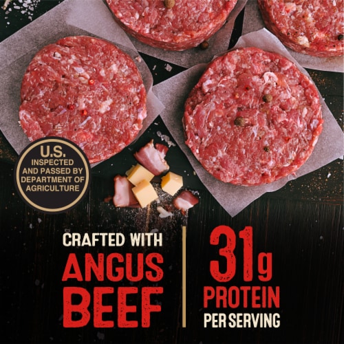 Private Selection® Bacon Cheddar Angus Ground Beef Patties Perspective: back
