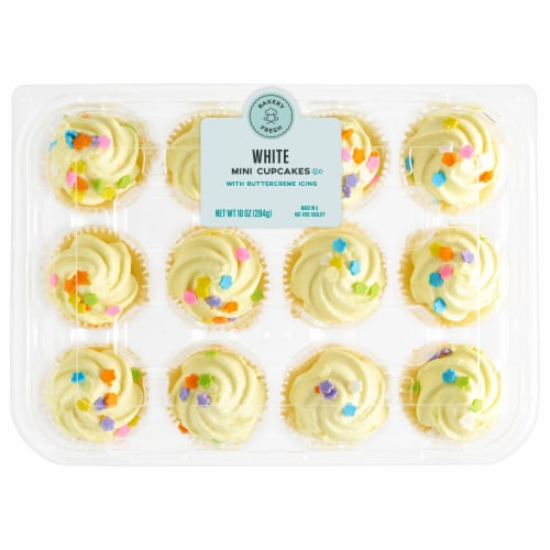Bakery Fresh Spring Vanilla Cupcakes Perspective: back