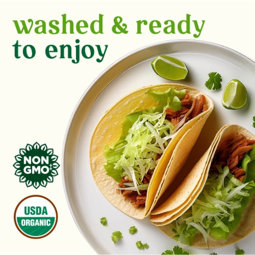 Simple Truth Organic® Shredded Romaine Lettuce Bag Perspective: back