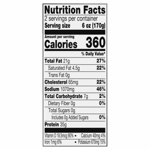 Kroger® Farm Raised Lemon Pepper Atlantic Salmon Portions Cedar Plank Perspective: back