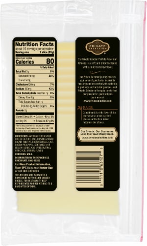 Private Selection® White American Cheese Slices Perspective: back