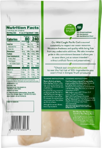 Simple Truth® Cod Loins Perspective: back