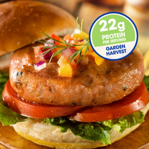 Kroger® Farm Raised Atlantic Salmon Burgers Garden Harvest Perspective: back