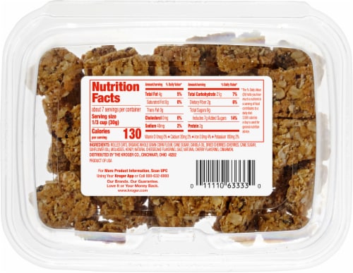 Kroger® Cherry Cheesecake Granola Bites Perspective: back