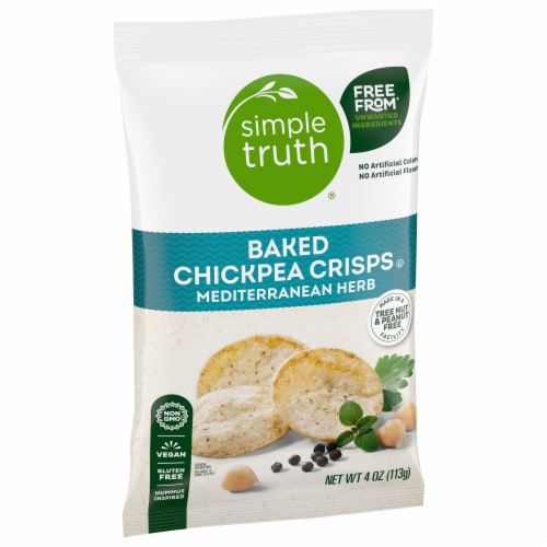 Simple Truth® Mediterranean Herb Baked Chickpea Crisps Perspective: back