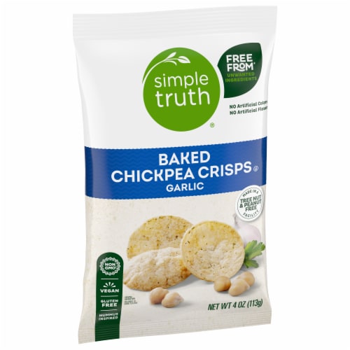 Simple Truth® Garlic Baked Chickpea Crisps Perspective: back