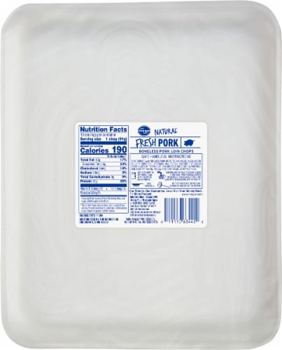 Kroger® Boneless Pork Loin Chops Perspective: back