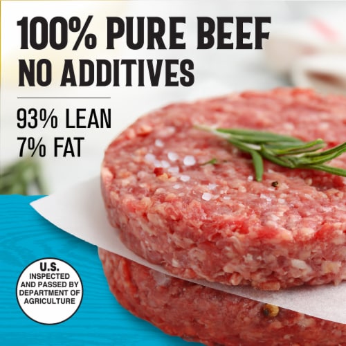 Kroger® 93/7 Ground Beef Patties Perspective: back