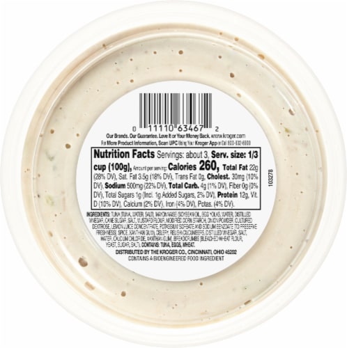 Kroger® Classic Tuna Salad Perspective: back