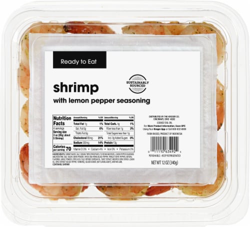 Kroger® Lemon Pepper Shrimp Perspective: back