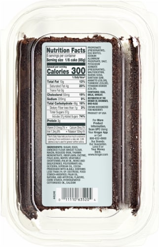 Bakery Fresh Chocolate Cake Roll Iced Perspective: back