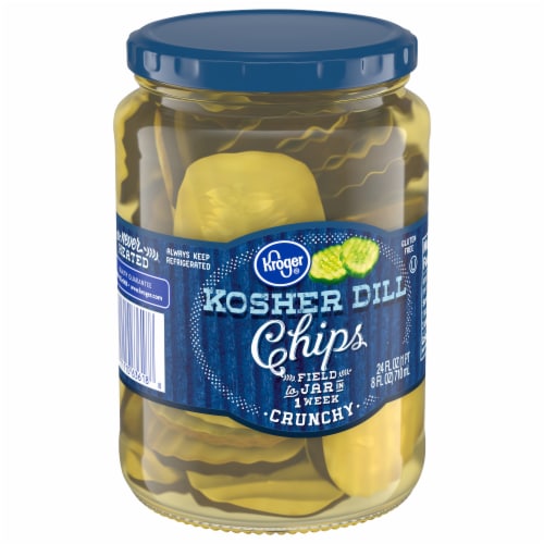 Kroger® Kosher Dill Pickle Chips Perspective: back