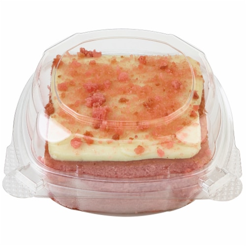 Bakery Fresh Strawberry Cake Square Perspective: back