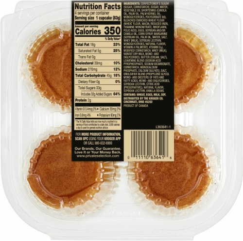 Private Selection® Vanilla Bean Cupcakes Perspective: back