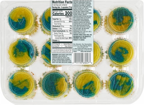 Bakery Fresh® Multicolored Mini Cupcakes Perspective: back