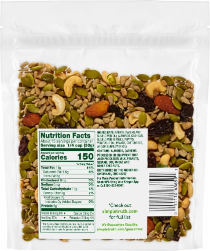 Simple Truth® Nut & Seeds Trail Mix Perspective: back