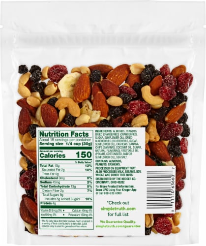 Simple Truth® Berries & Banana Trail Mix Perspective: back