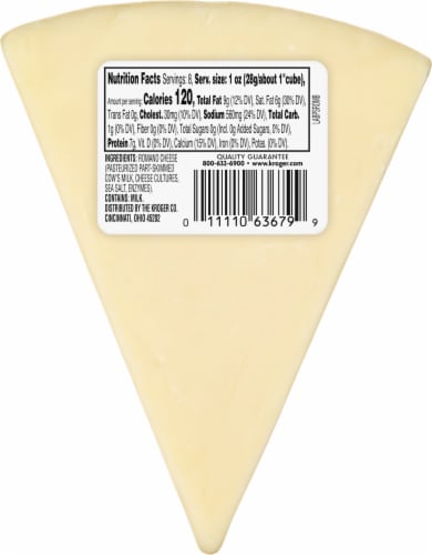 Private Selection® Romano Wedge Cheese Perspective: back
