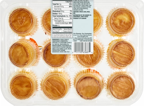Bakery Fresh Candy Corn Mini Cupcakes Perspective: back