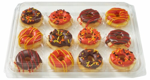 Bakery Fresh Fall Assorted Mini Donuts Perspective: back