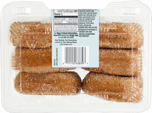 Bakery Fresh Authentic Apple Cider Cake Donuts Perspective: back