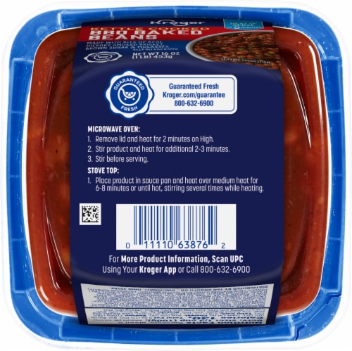 Kroger® Sweet & Smoky Flavor Kettle Cooked Baked Beans Perspective: back