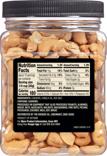 Private Selection® Jumbo Cashews Perspective: back