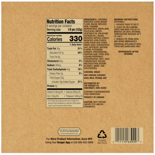 Private Selection® Triple Cherry Pie Perspective: back