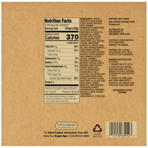 Private Selection® Toffee Apple Pie Perspective: back