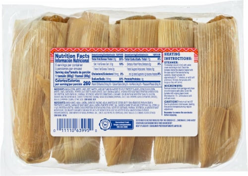 Kroger® Mercado Beef Tamales Perspective: back