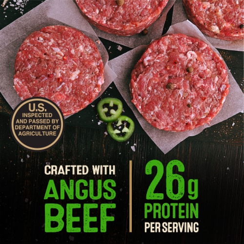 Private Selection Fresh Angus Jalapeno Pepper Jack Beef Patties Perspective: back