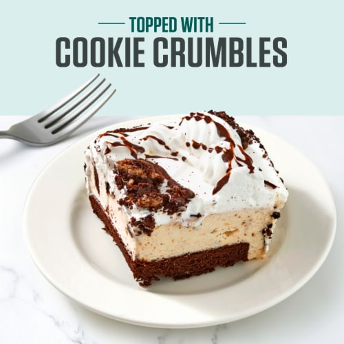 Bakery Fresh Cookies N Cream Ice Cream Cake Slice Perspective: back