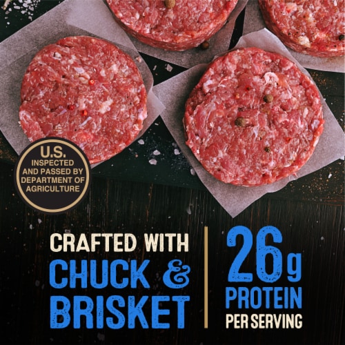 Private Selection® Chuck & Brisket Ground Beef Patties Perspective: back