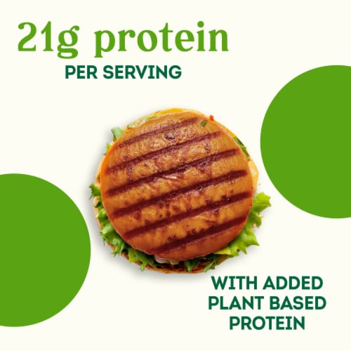 Simple Truth® Wild Caught Alaskan Protein Salmon Burger Perspective: back