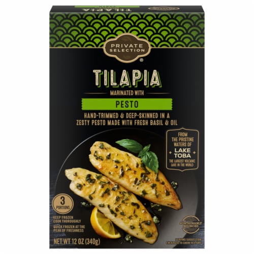 Private Selection® Tilapia Marinated in Pesto Perspective: back