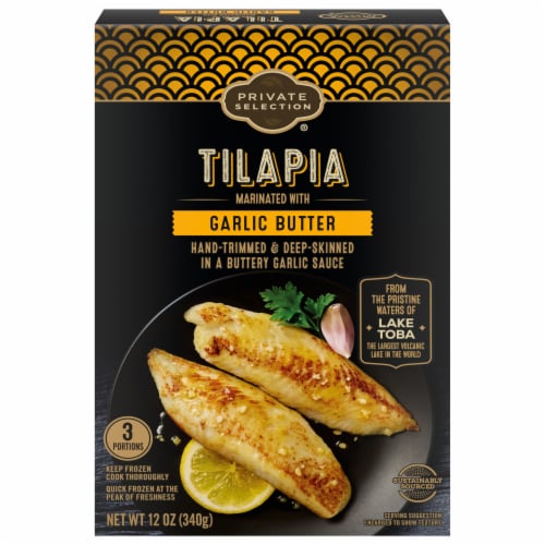 Private Selection® Tilapia Marinated in Garlic Butter Perspective: back