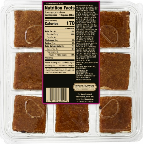 Private Selection® 7-Layer Dessert Bites Perspective: back