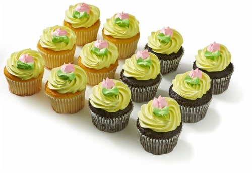 Cupcakes With Whippy Icing Variety Perspective: back