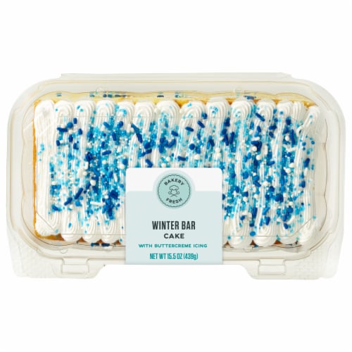 Bakery Fresh Christmas Bar Cake Perspective: back