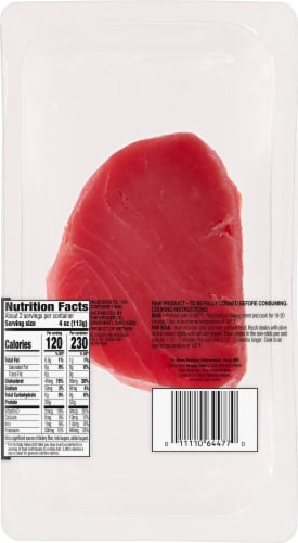 Kroger® Wild Caught Ahi Tuna Steak Perspective: back