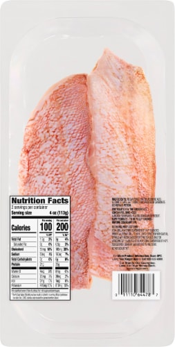 Kroger® Wild Caught Ocean Perch Fillets Frozen Perspective: back