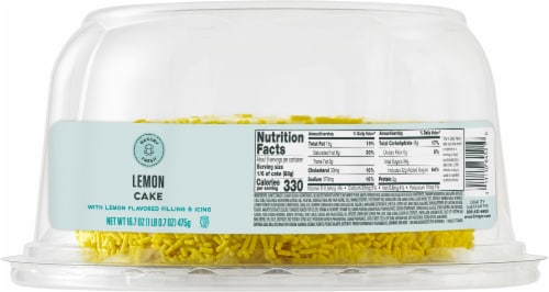 Bakery Fresh Lemon Cake Perspective: back
