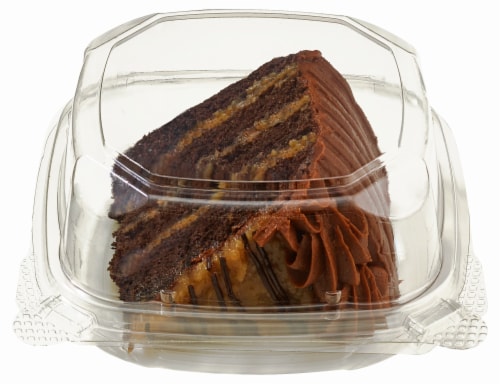 Private Selection 4 Layer German Chocolate Cake Slice Perspective: back