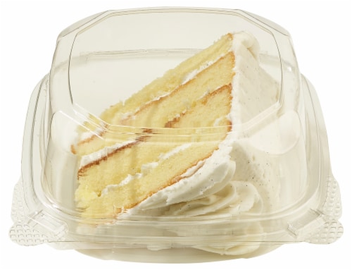 Private Selection 4 Layer Vanilla Bean Iced Cake Slice Perspective: back