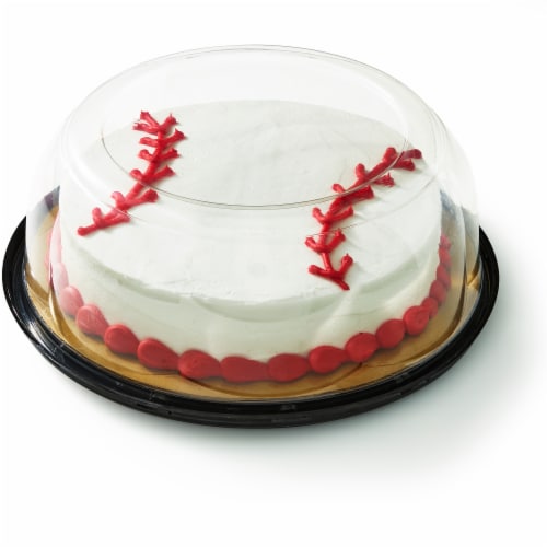 Kroger® Yellow Baseball Cake with Buttercream Icing Perspective: back