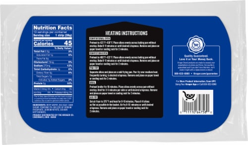 Kroger® Hickory Smoked Beef Bacon Perspective: back