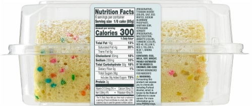 Bakery Fresh Confetti Cake Roll Perspective: back
